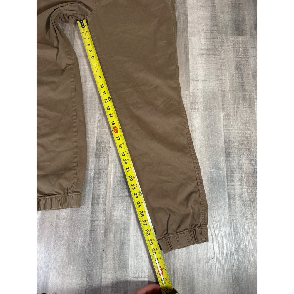 Bearbottom Clothing Womens XL Tall Khaki Brown Stretch Chino Jogger Pants - Picture 8 of 9